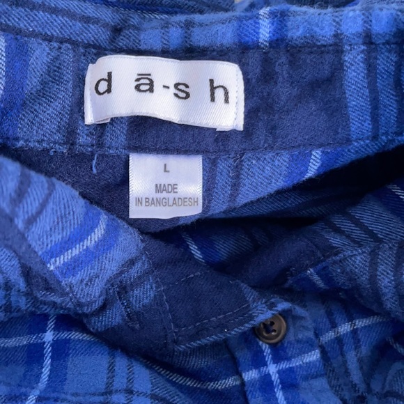 da-sh blue plaid button down shirt - Picture 2 of 5